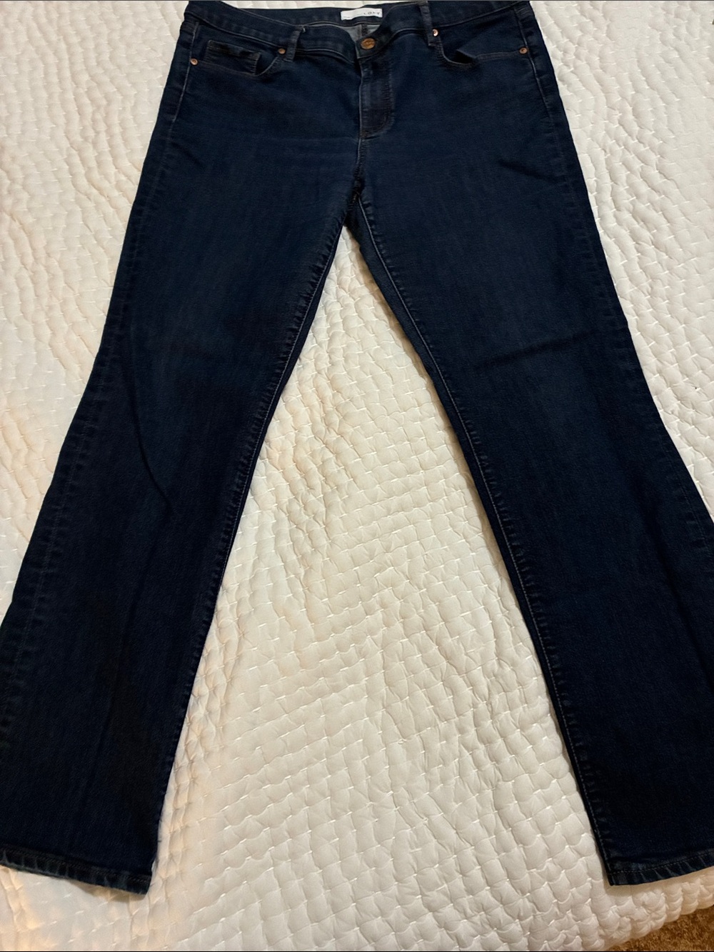 LOFT Dark Indigo Boot Cut Jeans Size 14